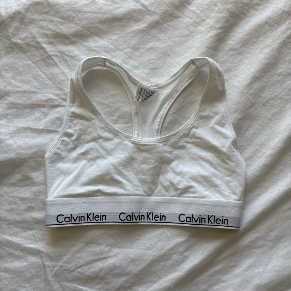 White Calvin Klein Bralette